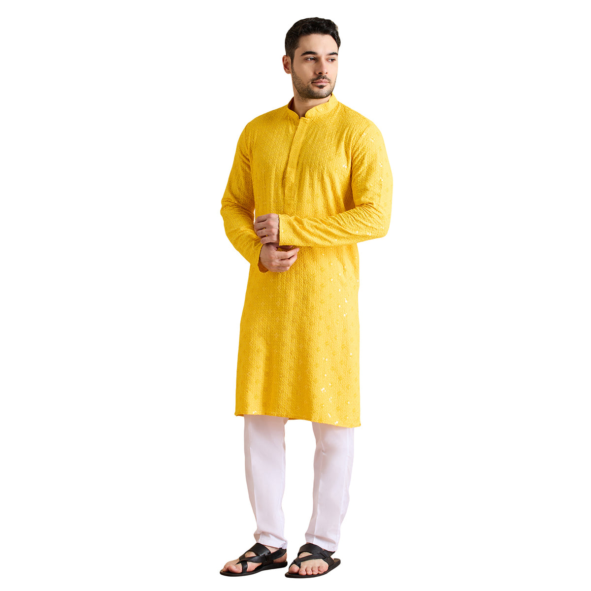 Chikankari Kurta Pyjama Set
