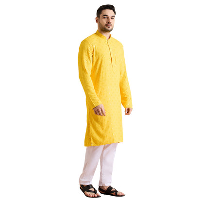 Chikankari Kurta Pyjama Set