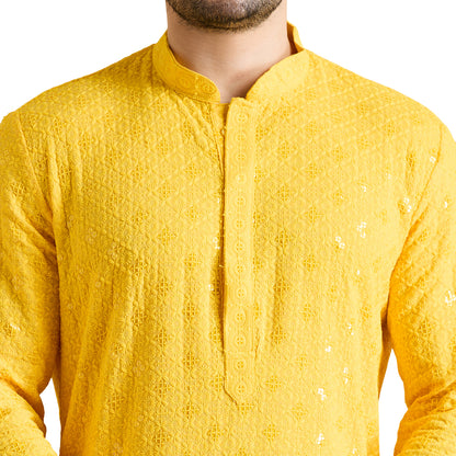 Chikankari Kurta Pyjama Set