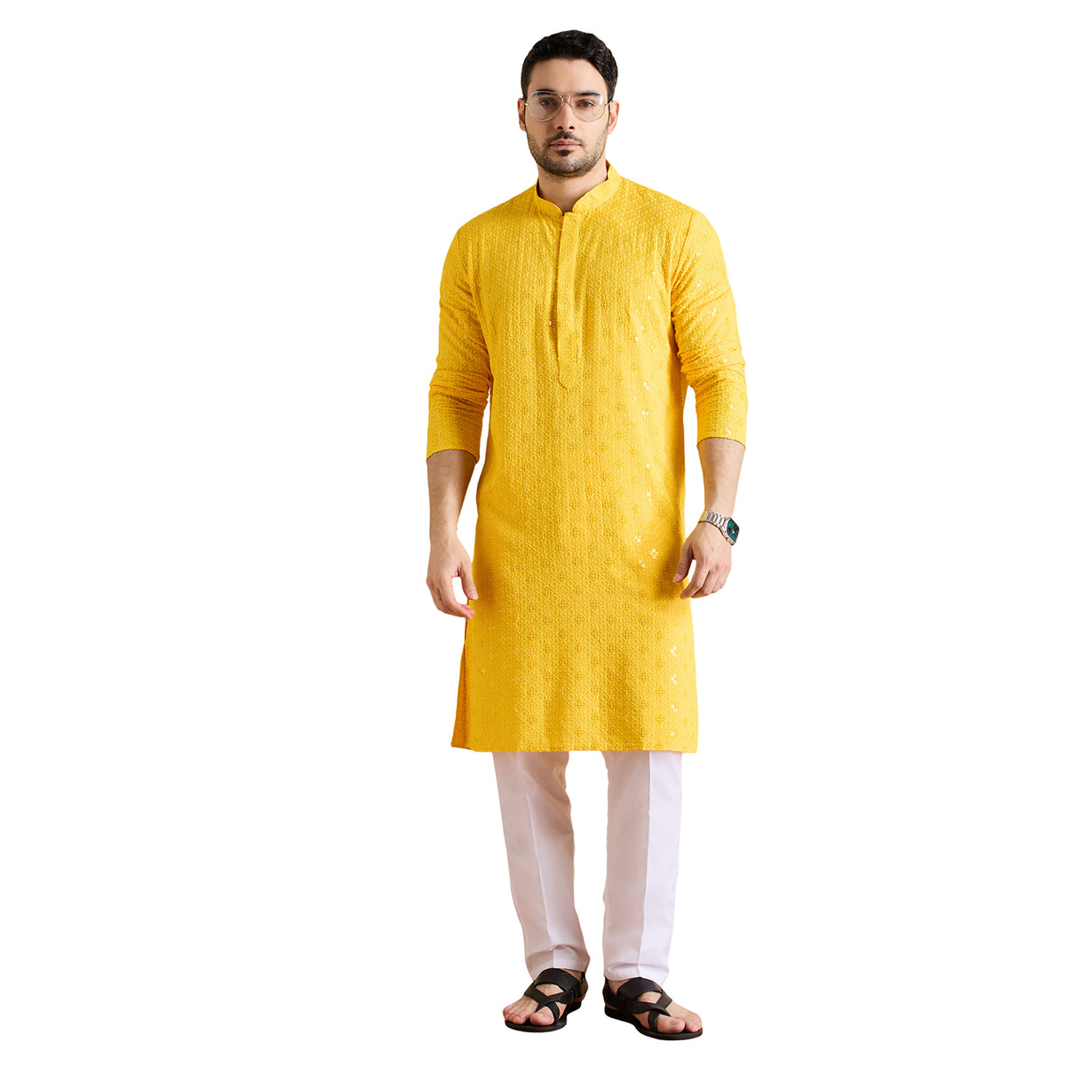 Chikankari Kurta Pyjama Set