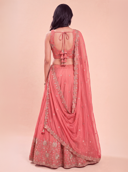 Tanvi Tissue Lehenga Set