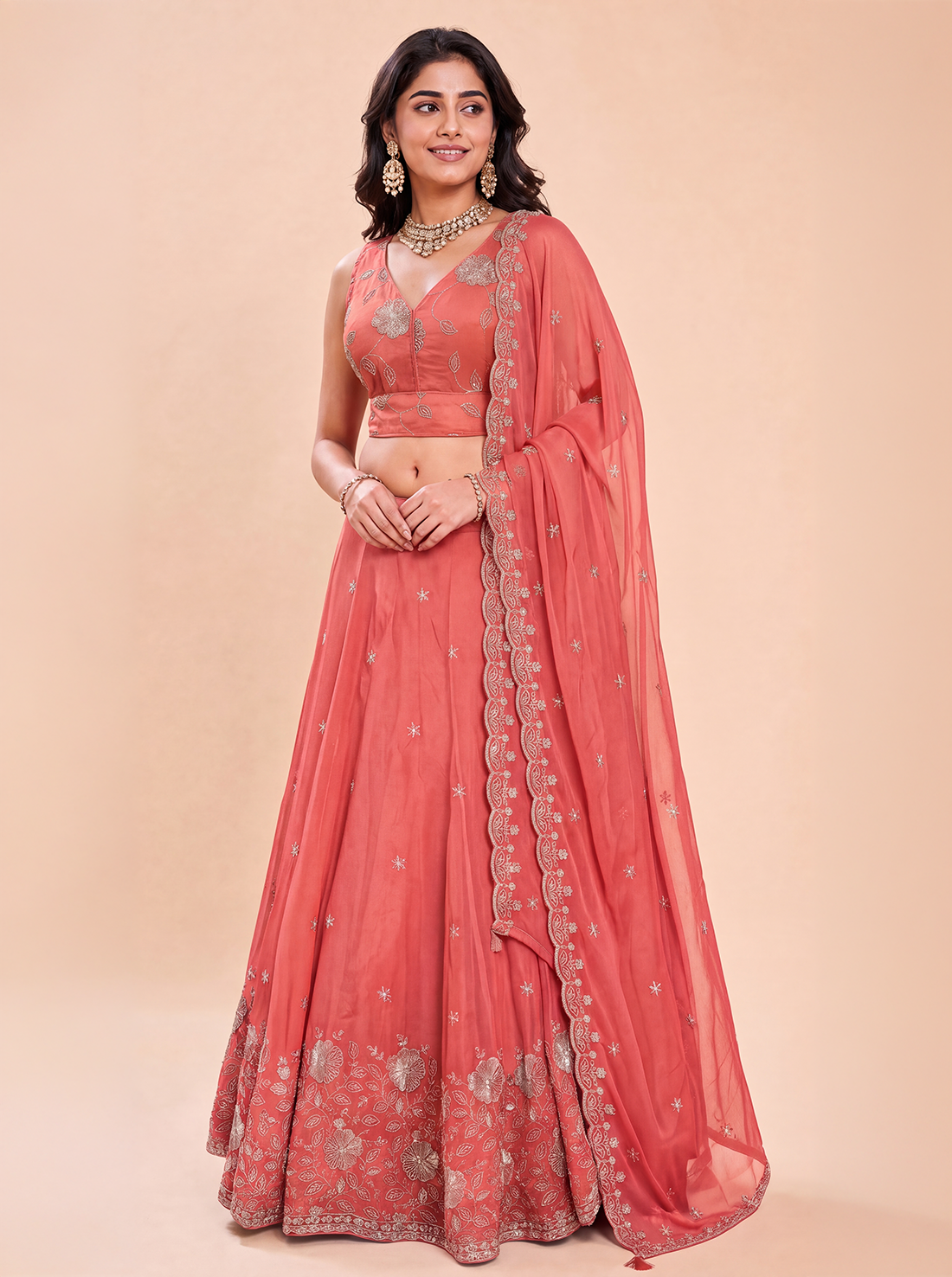 Tanvi Tissue Lehenga Set
