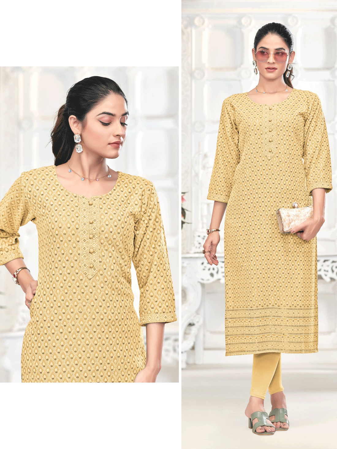 Nishka Resham Work Kurti