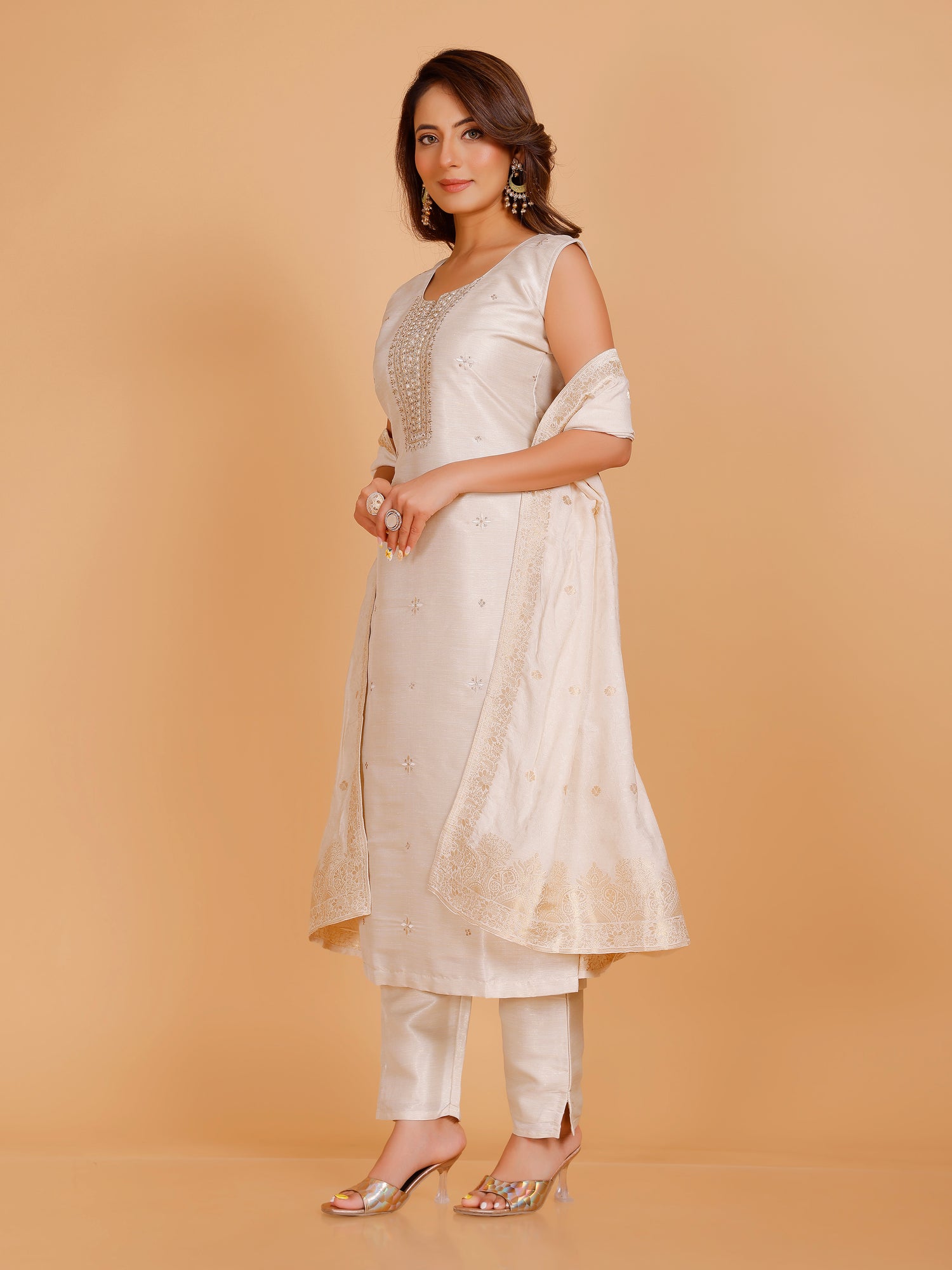 Grishma Silk Straight Suit