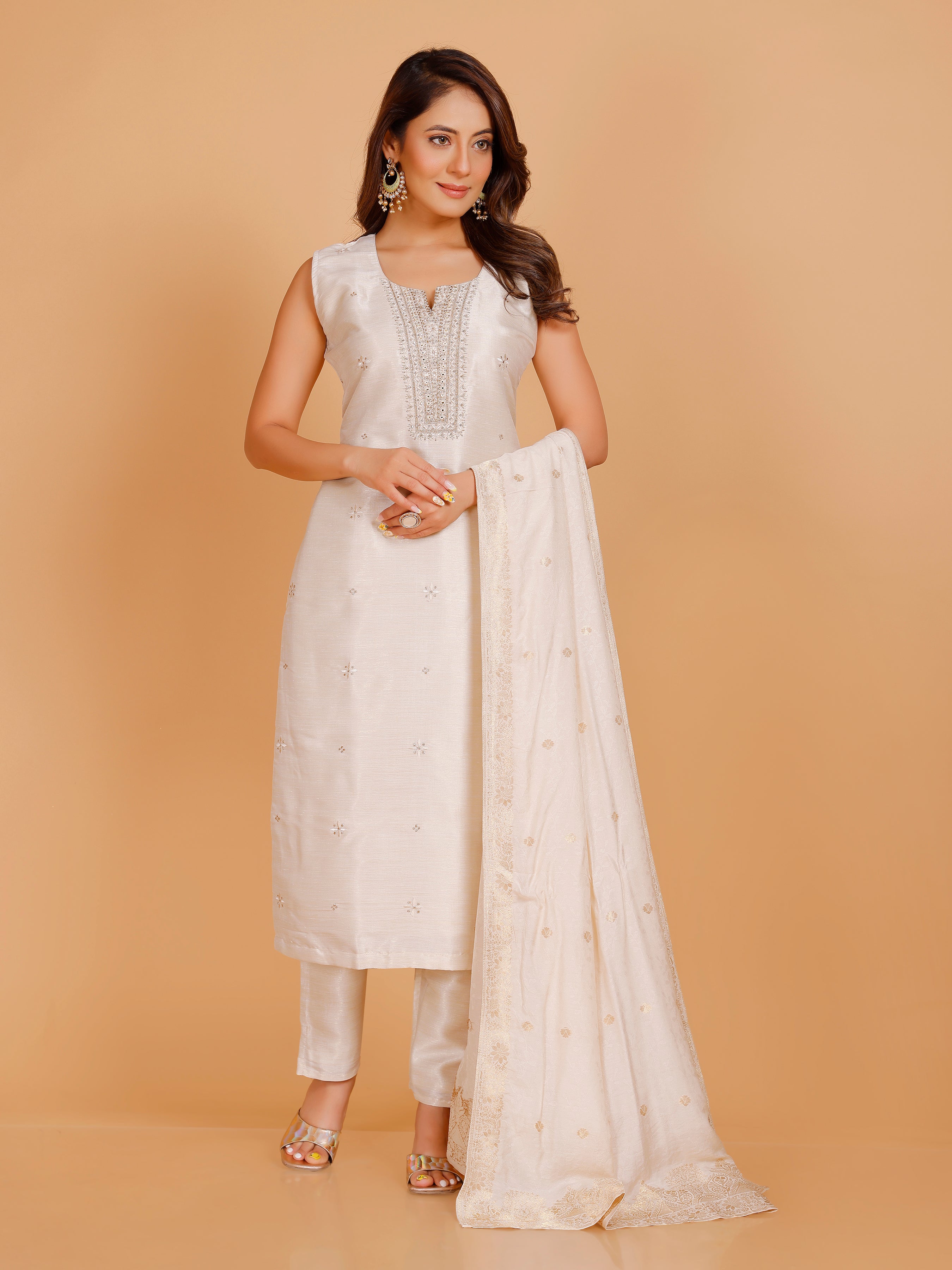 Grishma Silk Straight Suit