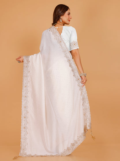 Bhavya Silk Embroidered Saree