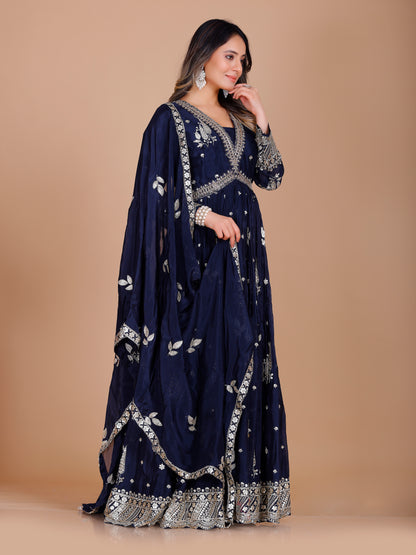 Zarina Gown With Dupatta - Roop Darshan