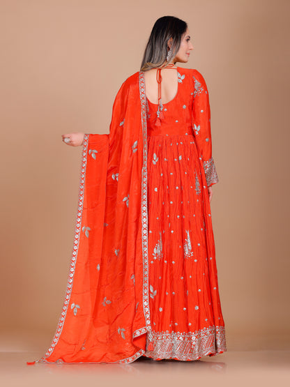 Zarina Gown With Dupatta - Roop Darshan
