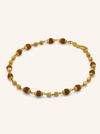 22ct Gold Rudraksha Bracelet