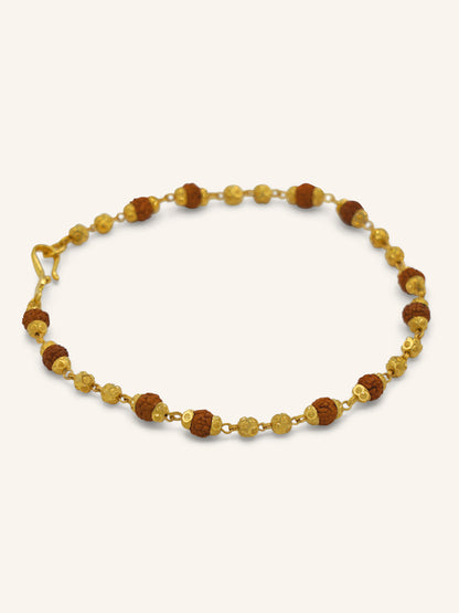 22ct Gold Rudraksha Bracelet