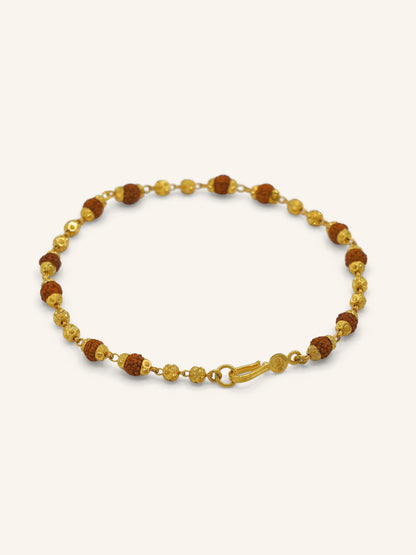 22ct Gold Rudraksha Bracelet
