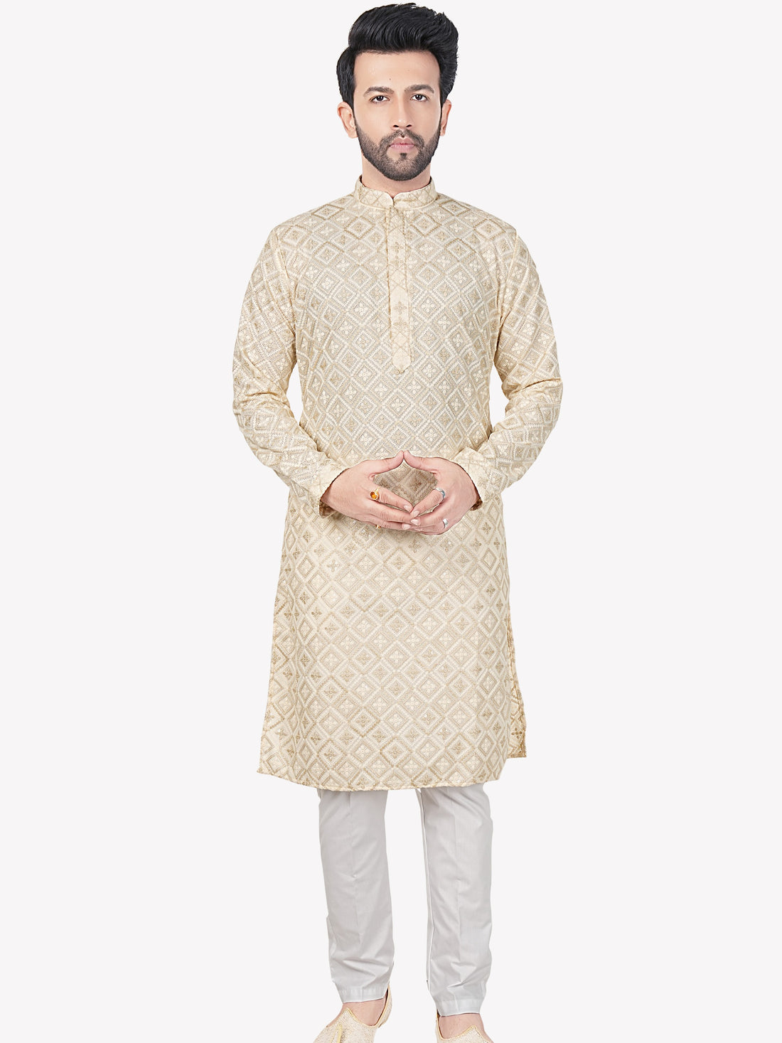Mens Embroidered Kurta Set