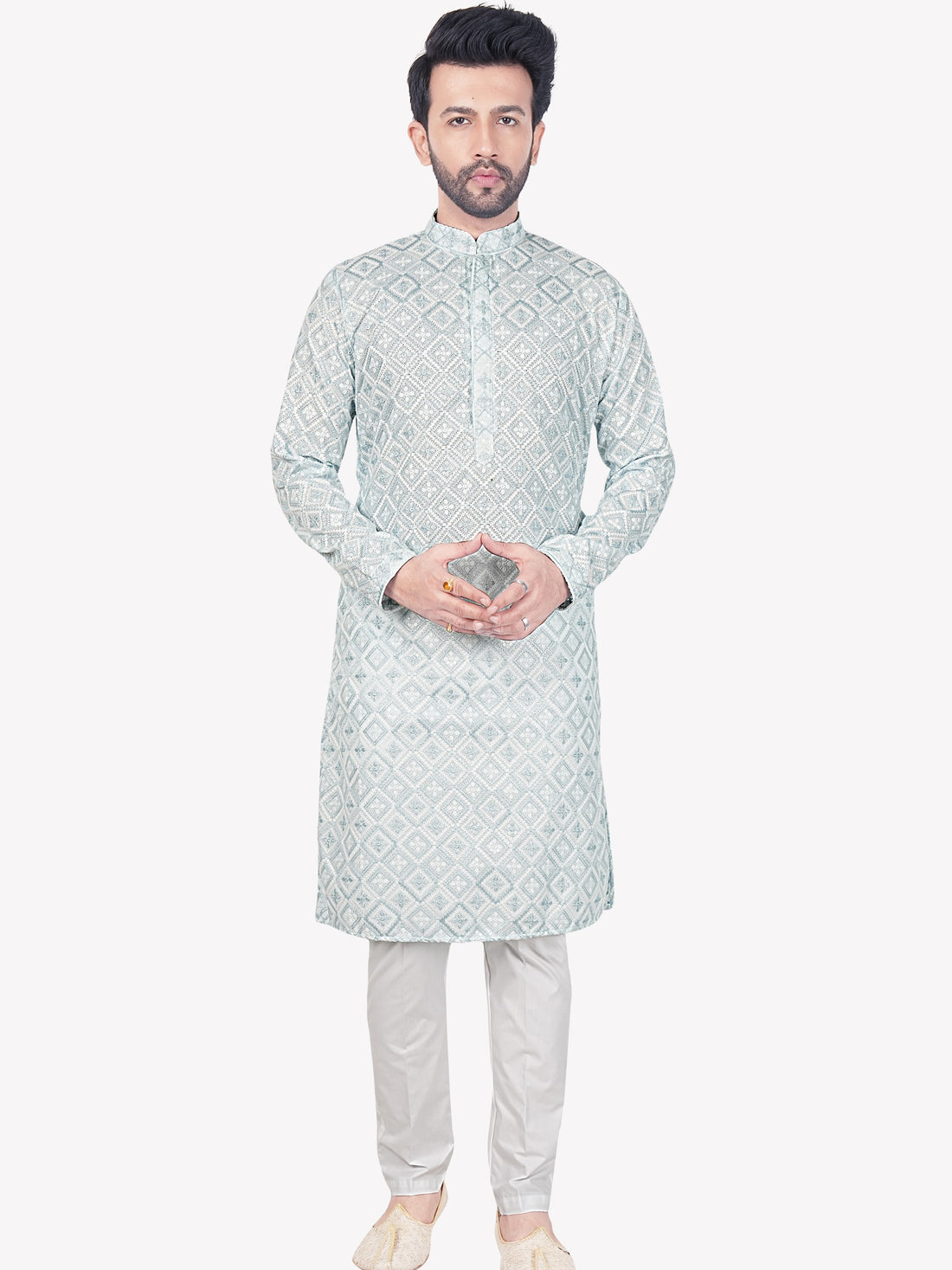 Mens Embroidered Kurta Set