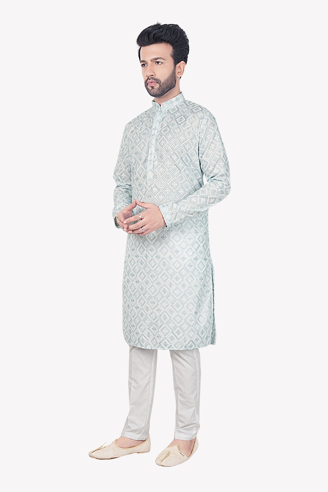Mens Embroidered Kurta Set