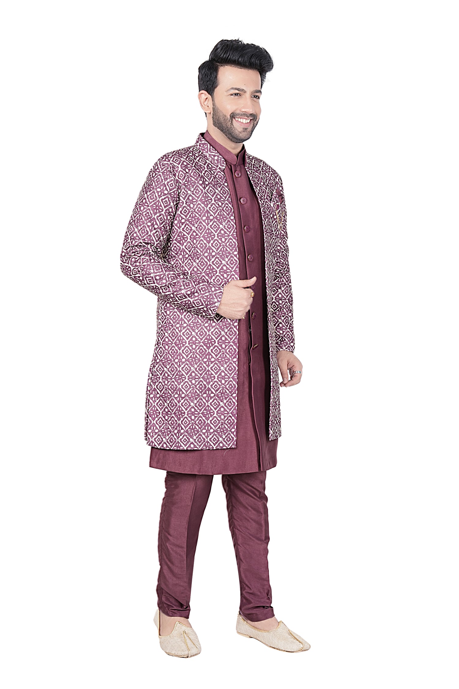 Mens Kurta Set With Jacket