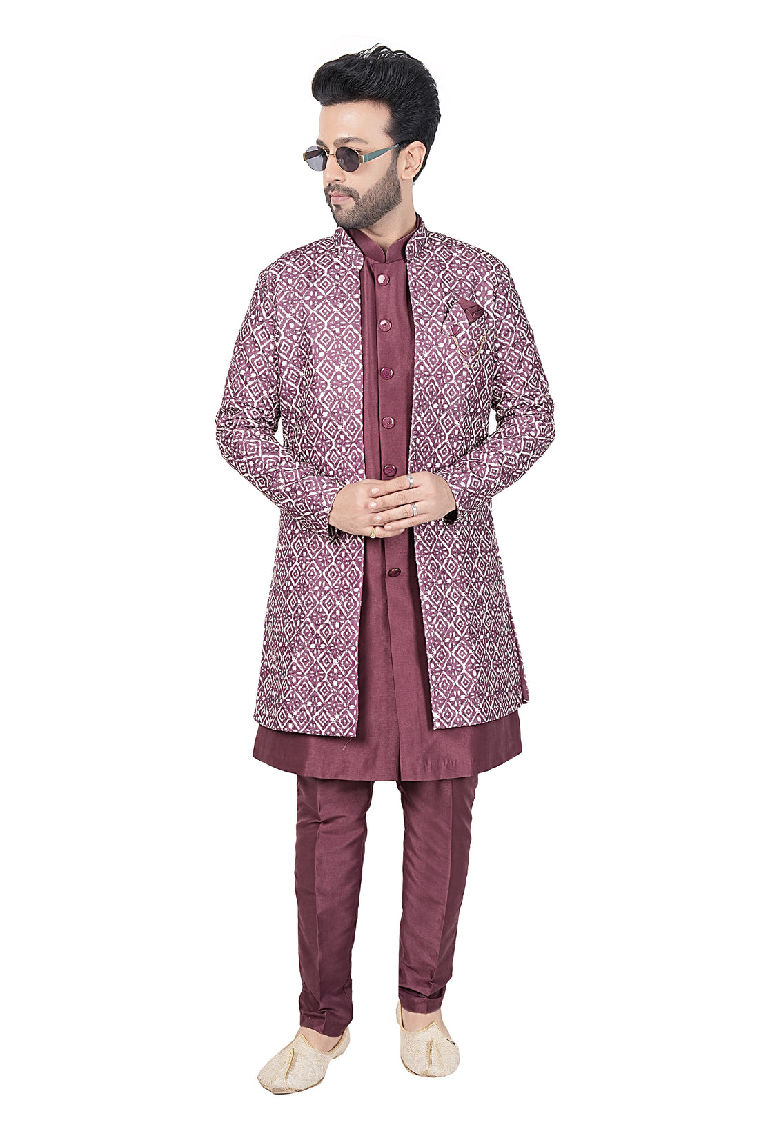 Mens Kurta Set With Jacket
