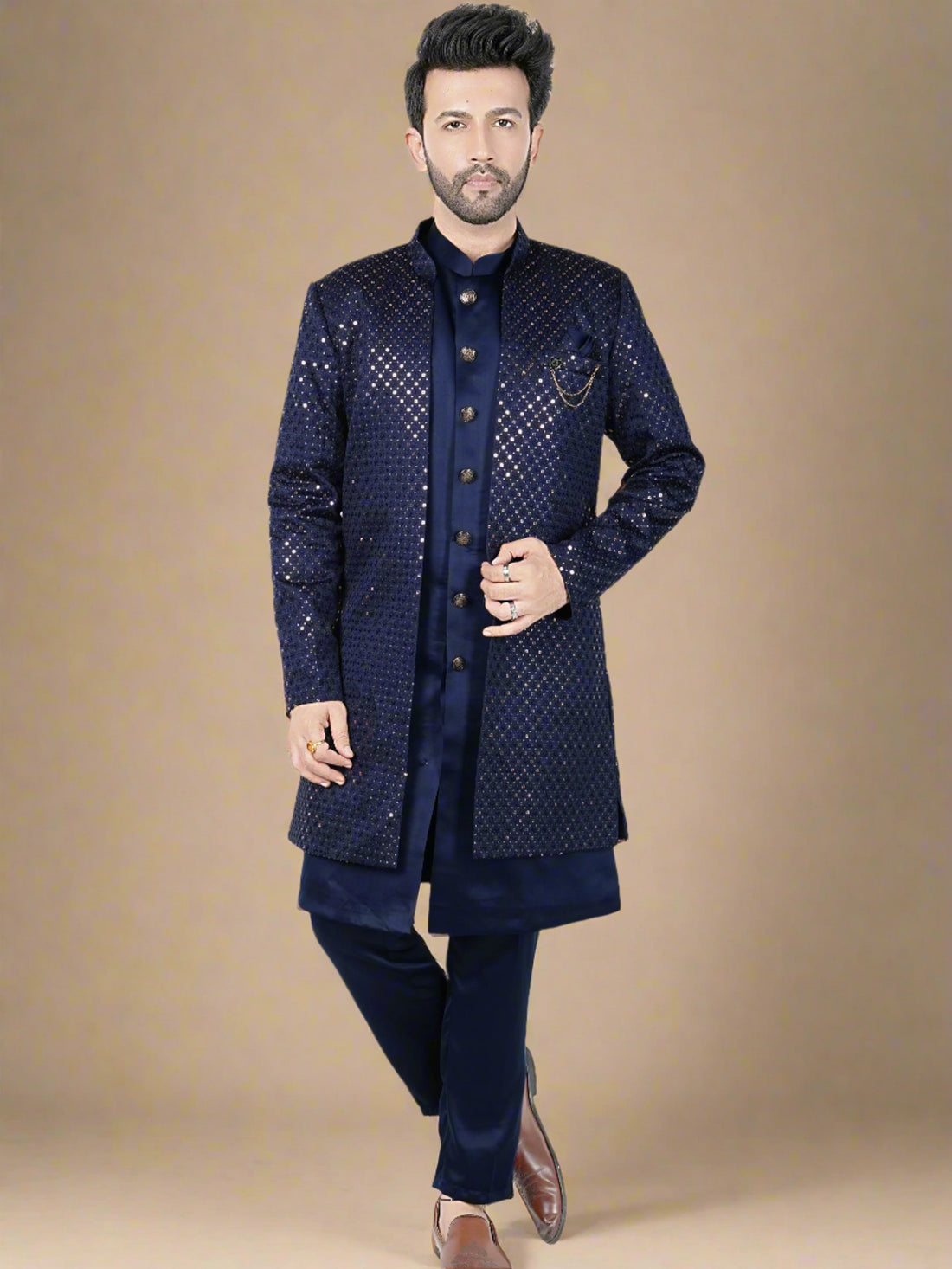 Mens Kurta Set With Jacket