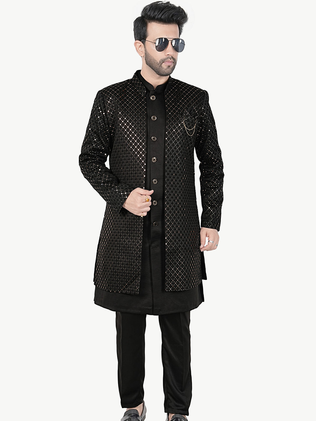 Mens Kurta Set With Jacket