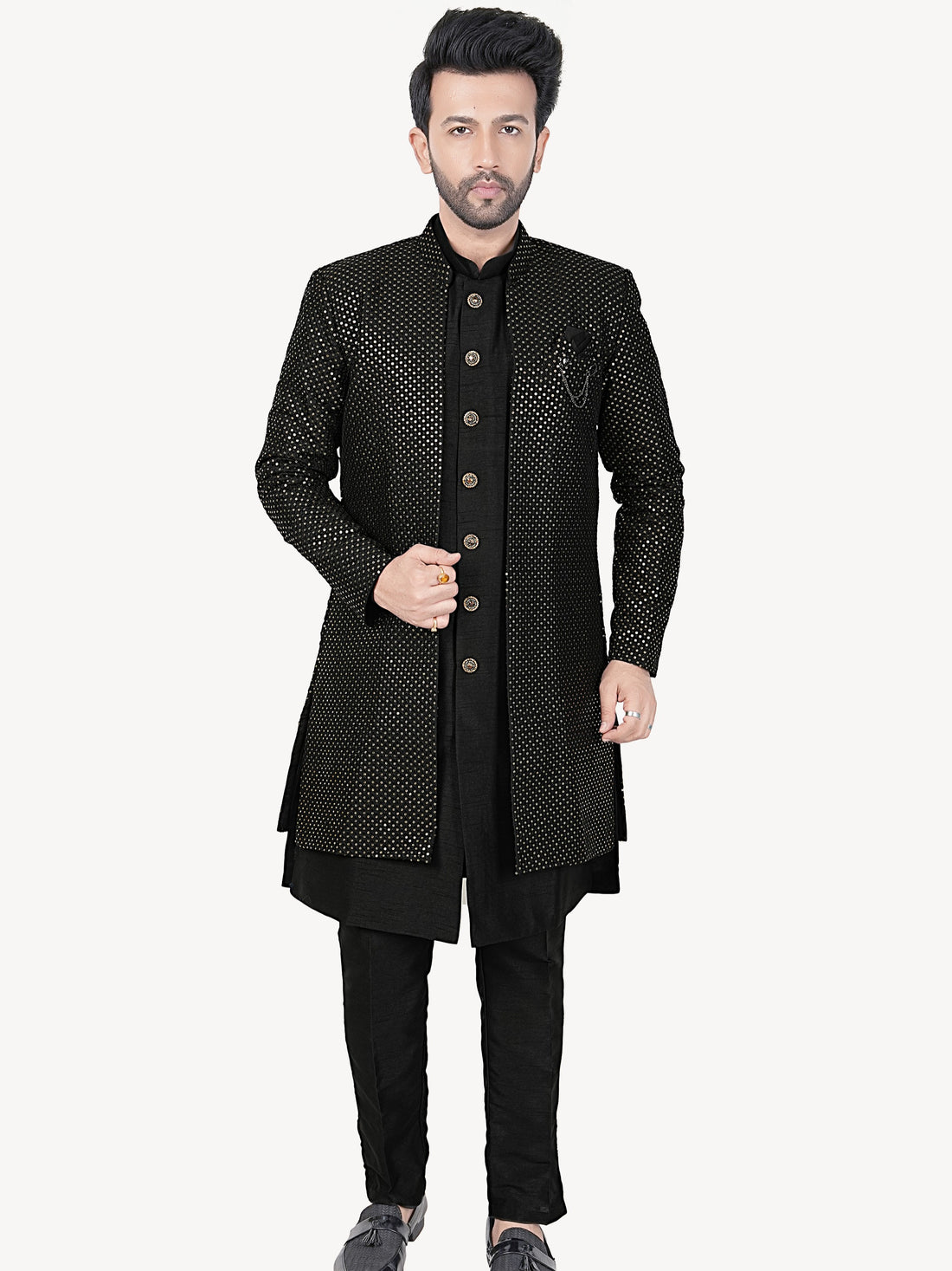 Mens Kurta Set With Jacket