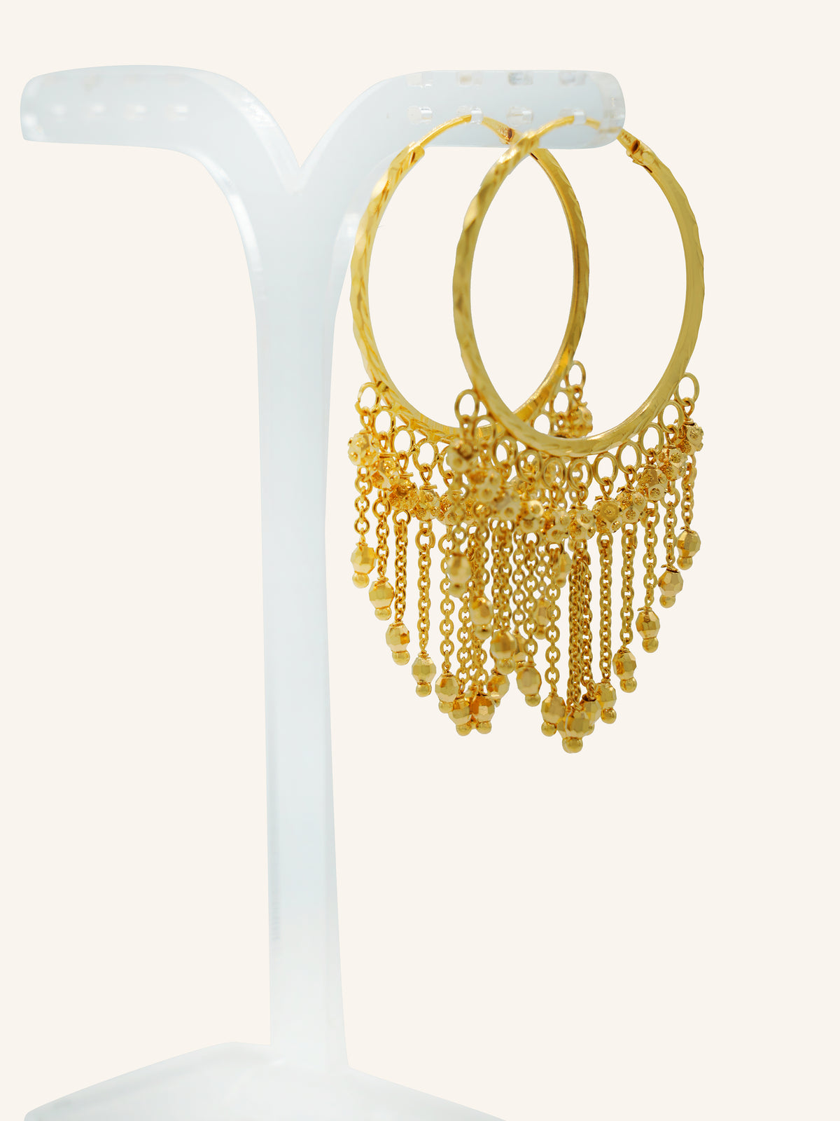 22ct Gold Hanging Bali Earrings