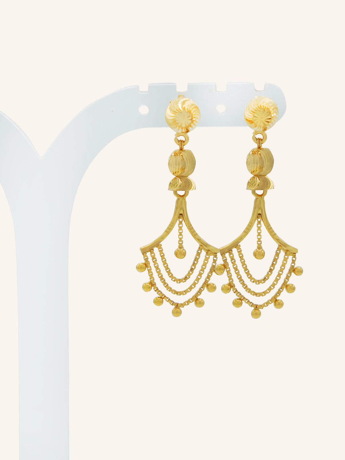 22ct Gold Earrings 3.68 GMS
