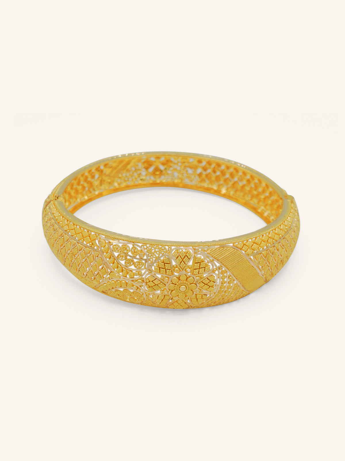 22ct Gold Screw Bangle