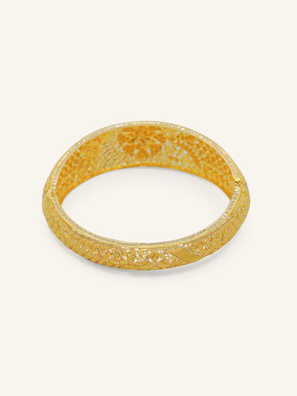 22ct Gold Screw Bangle