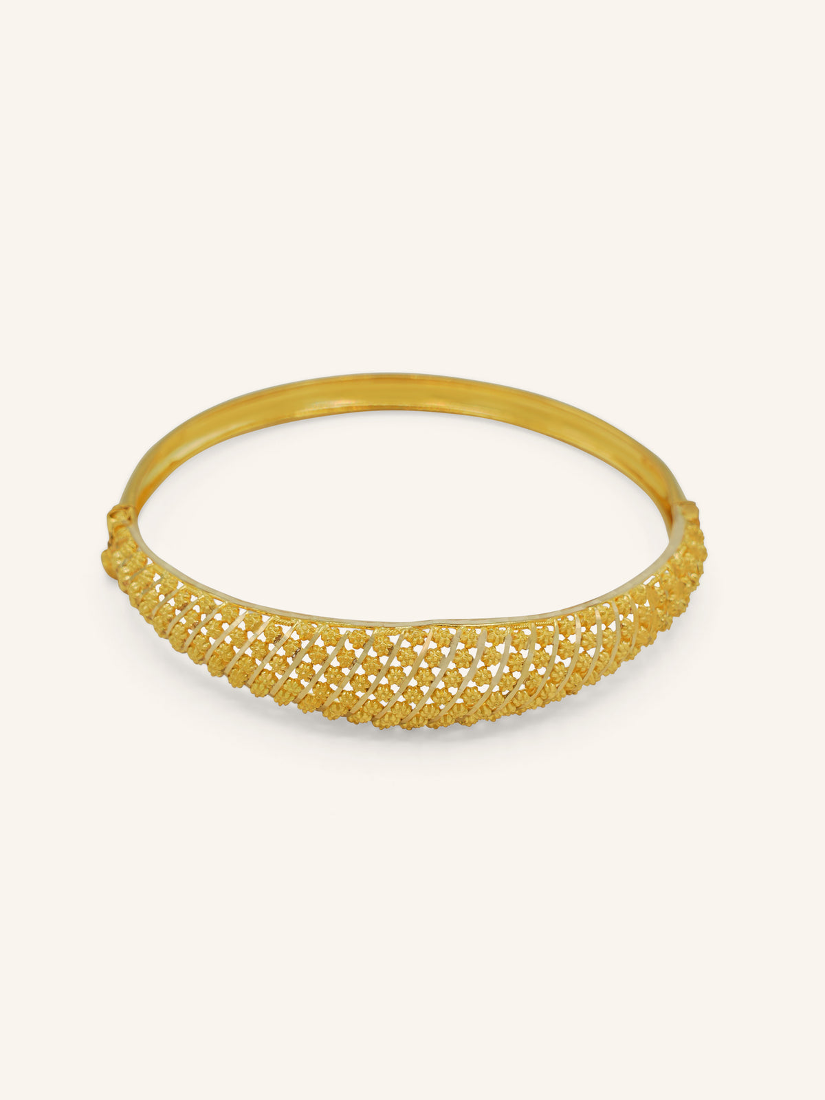 22ct Gold Screw Bangle