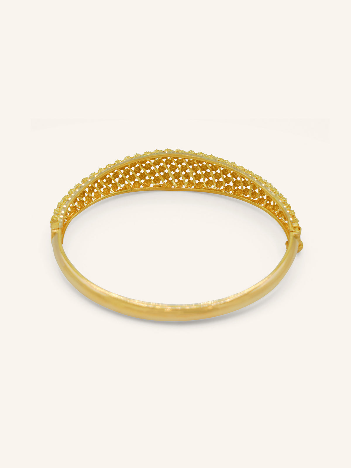 22ct Gold Screw Bangle