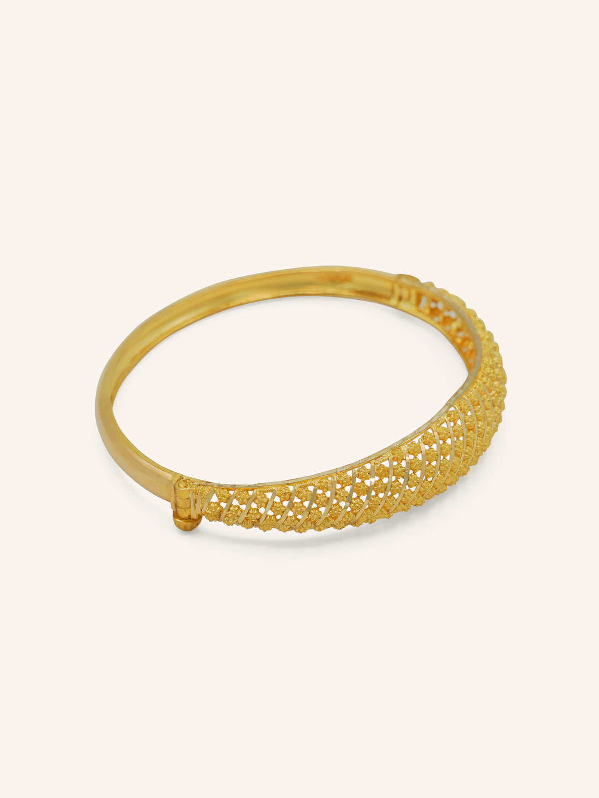 22ct Gold Screw Bangle