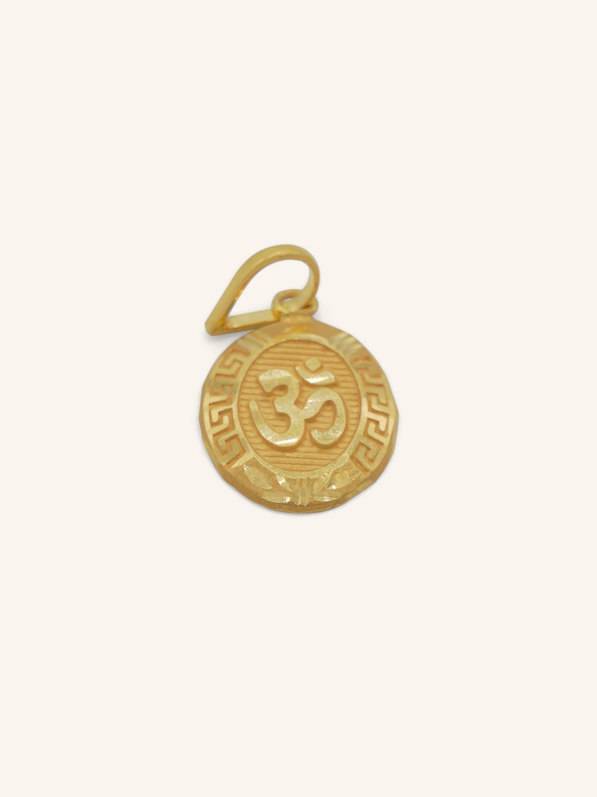 22ct Gold OM Pendant 0.67 GMS