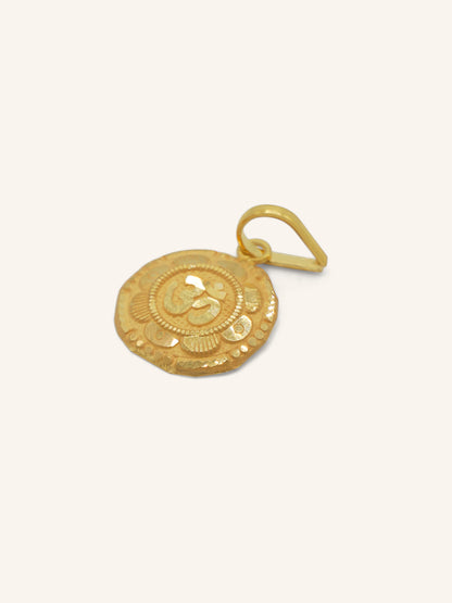 22ct Gold OM Pendant