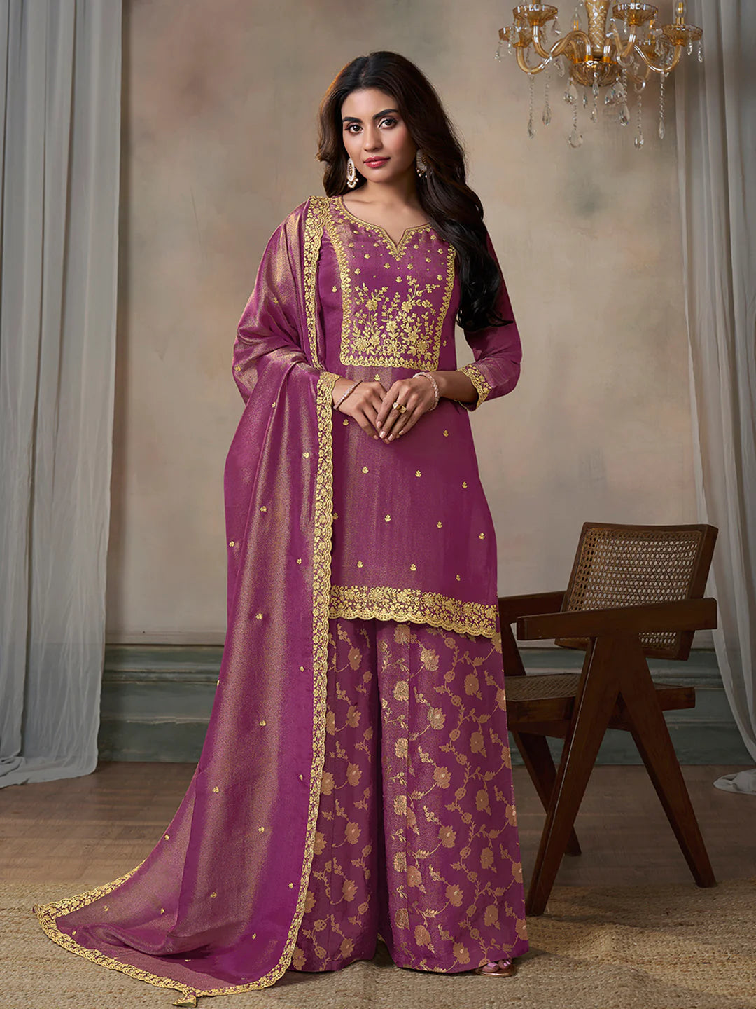 Naysa Palazzo Suit - Roop Darshan