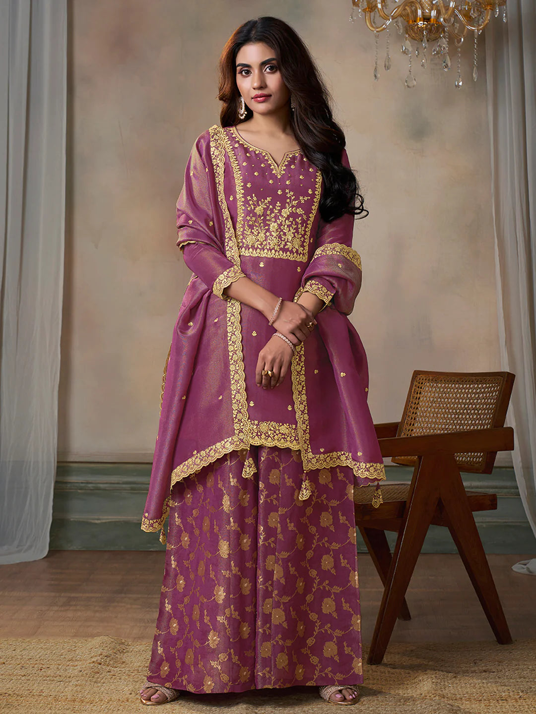 Naysa Palazzo Suit - Roop Darshan