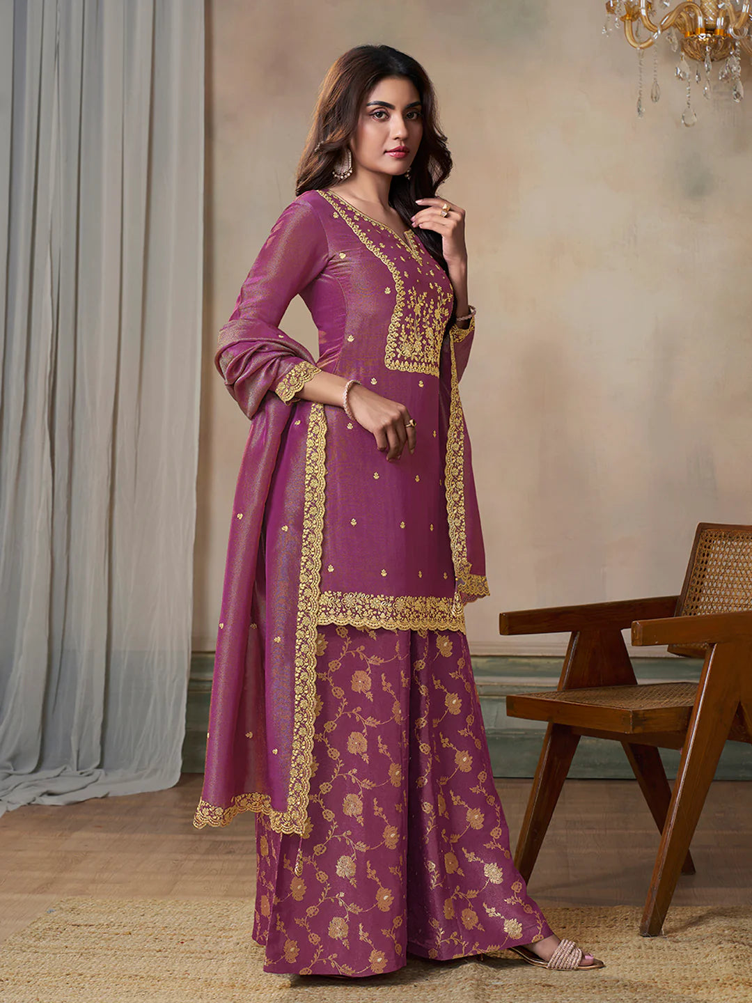Naysa Palazzo Suit - Roop Darshan