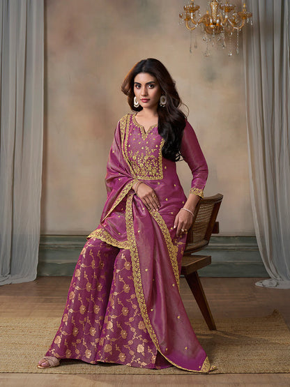 Naysa Palazzo Suit - Roop Darshan