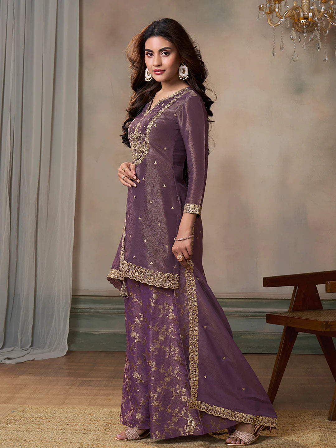 Naysa Palazzo Suit - Roop Darshan