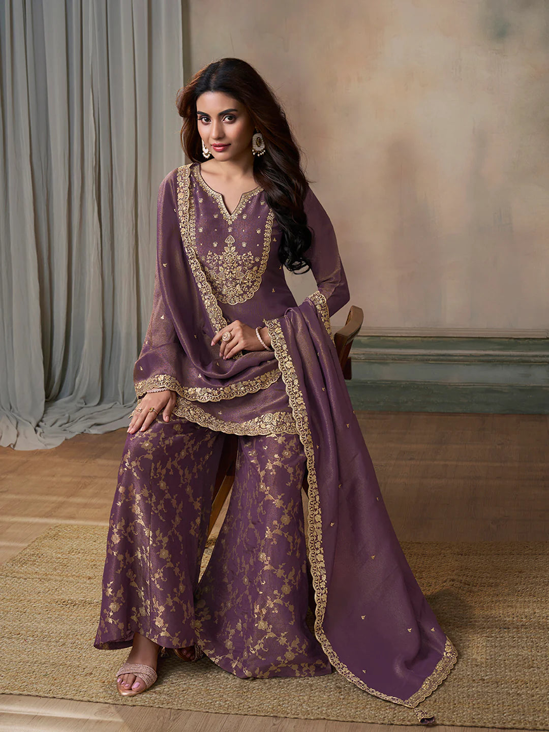 Naysa Palazzo Suit - Roop Darshan