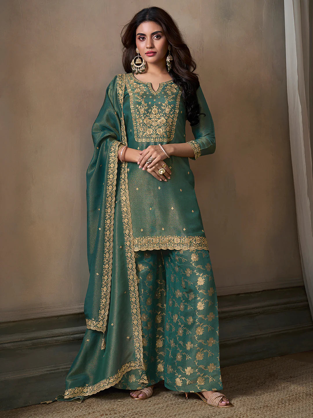 Naysa Palazzo Suit - Roop Darshan