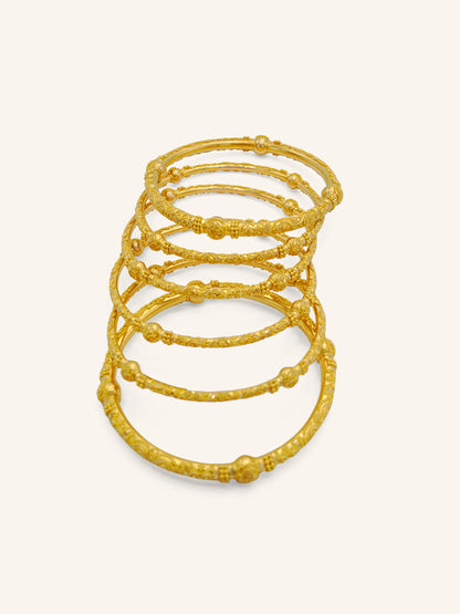 22ct Gold Bangles (6 pieces)