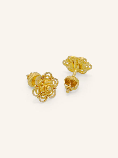 22ct Gold Stud Earrings
