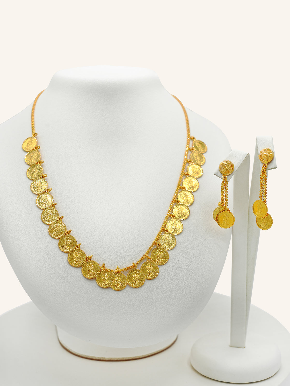 22ct Gold Coin Necklace Set