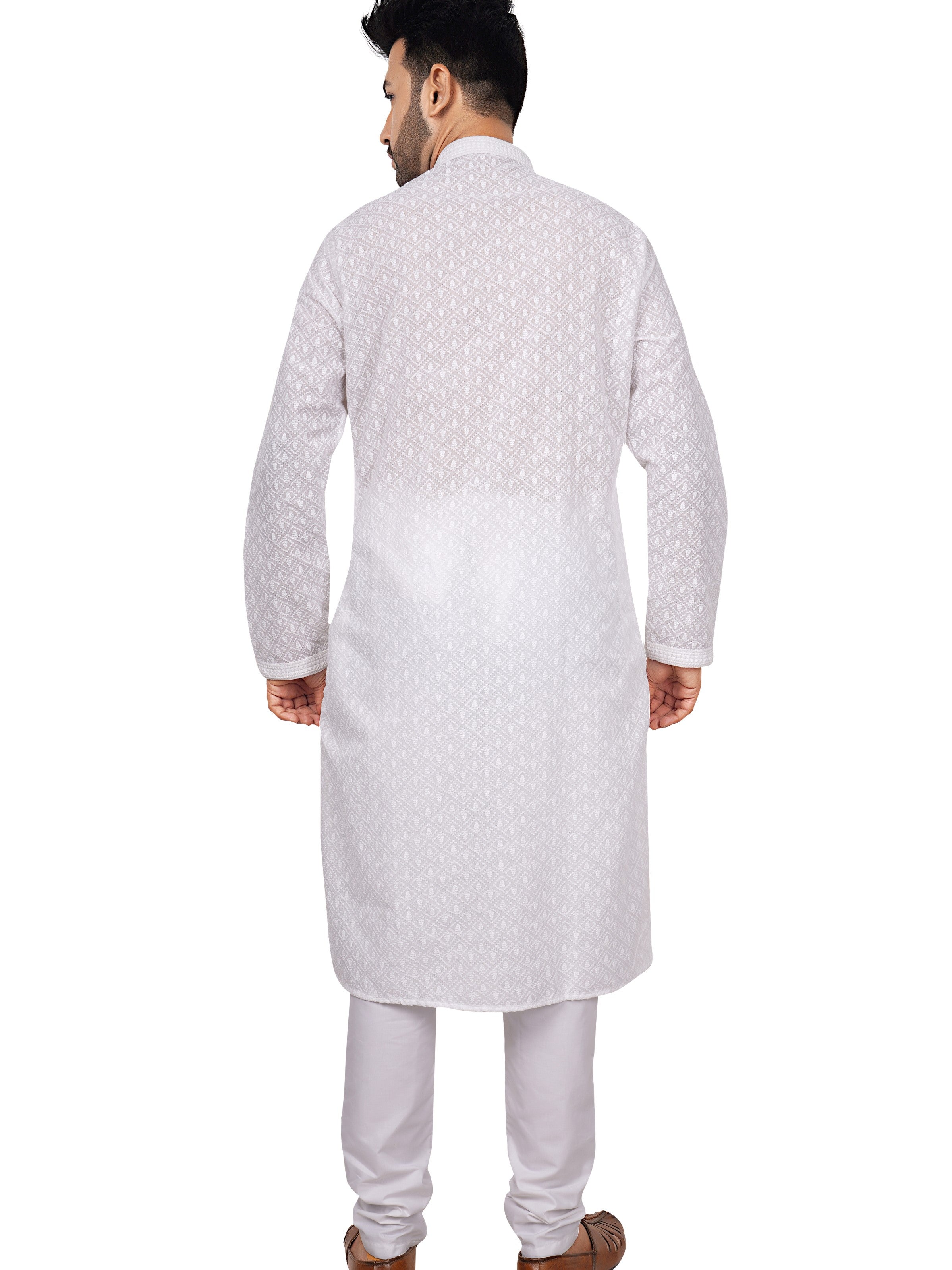 Mens Embroidered Kurta Payjama - Roop Darshan