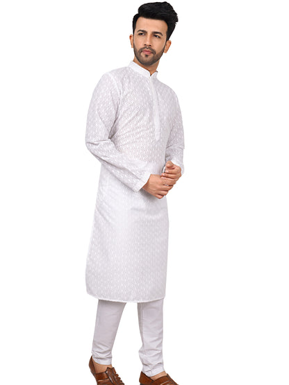 Mens Embroidered Kurta Payjama - Roop Darshan