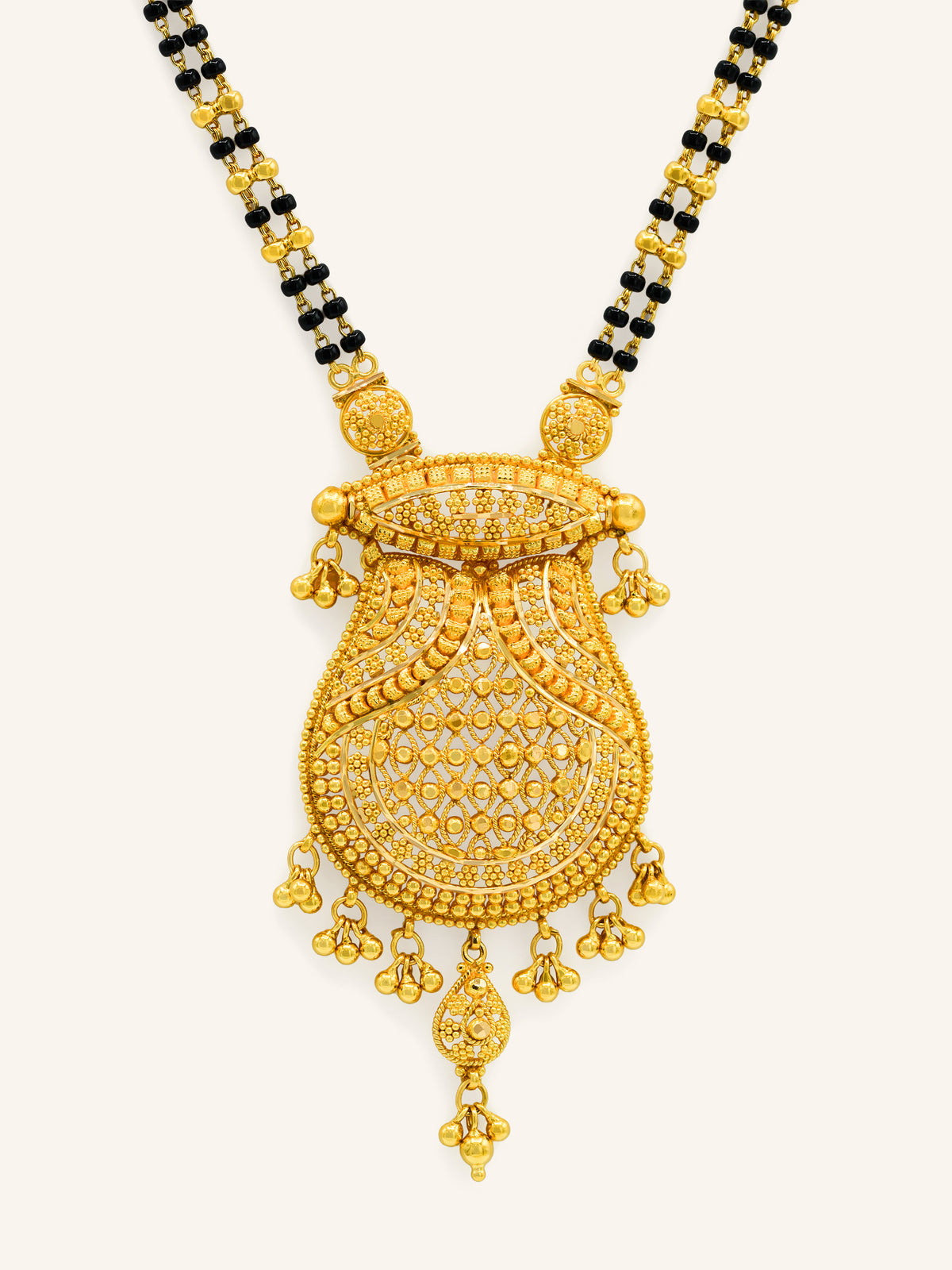 22ct Gold Two Row Mangal Sutra