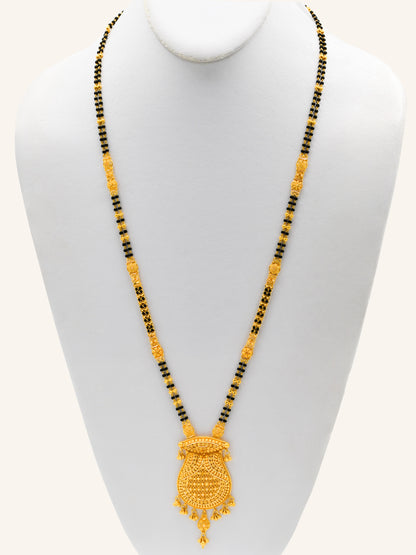 22ct Gold Two Row Mangal Sutra