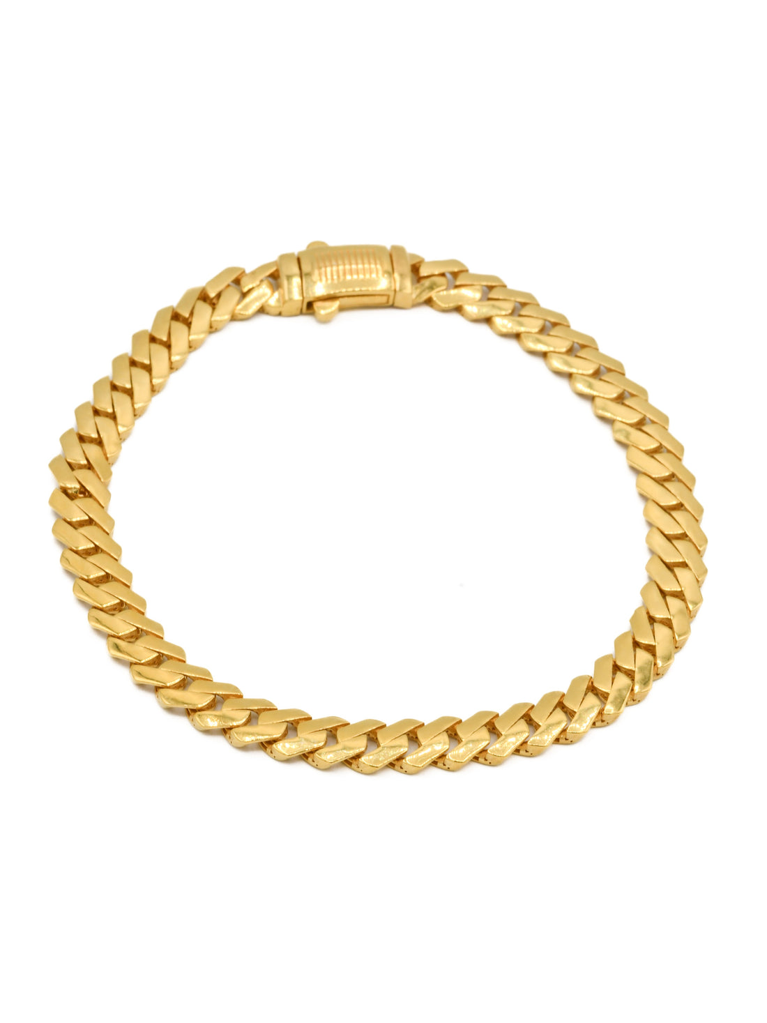 22ct Gold Hollow Mens Bracelet