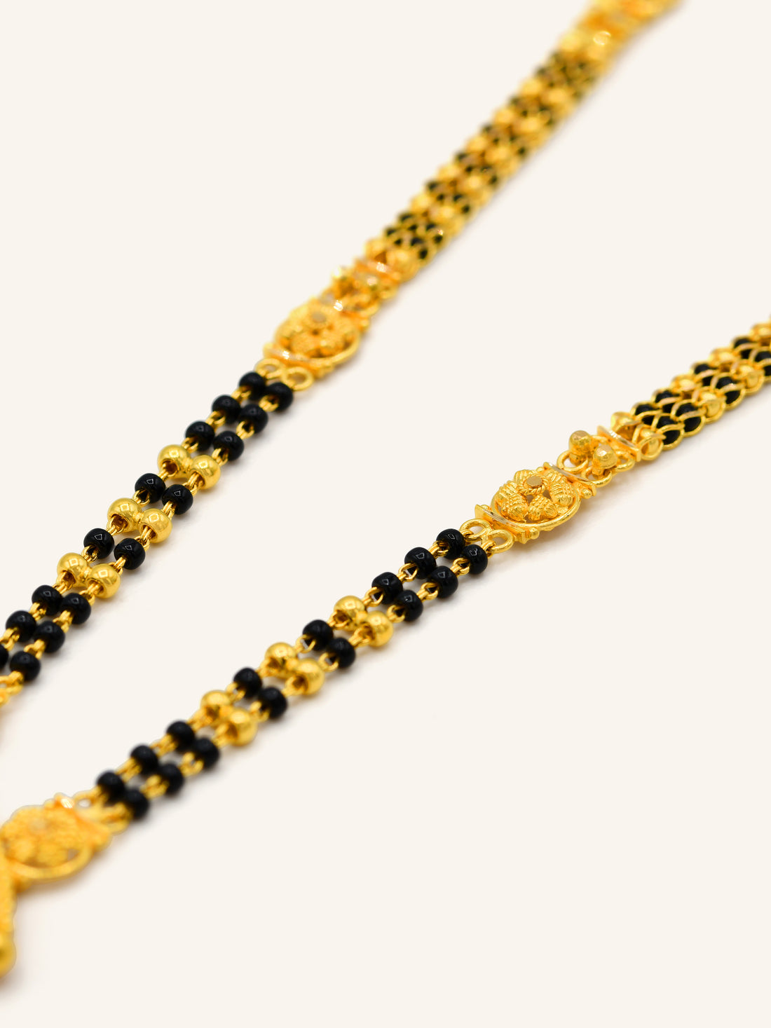 22ct Gold Two Row Mangal Sutra