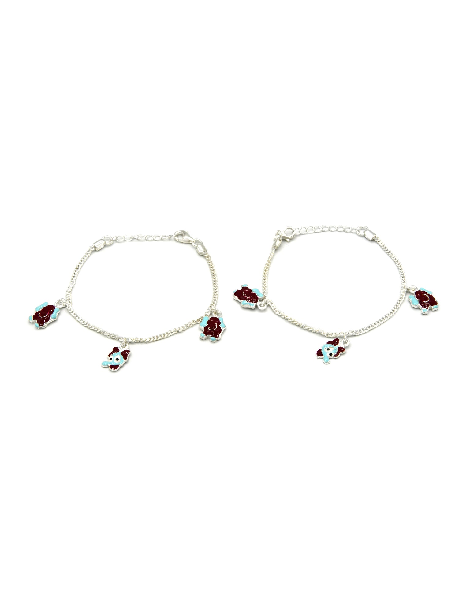 Sterling Silver 2 PC Bracelet - Roop Darshan