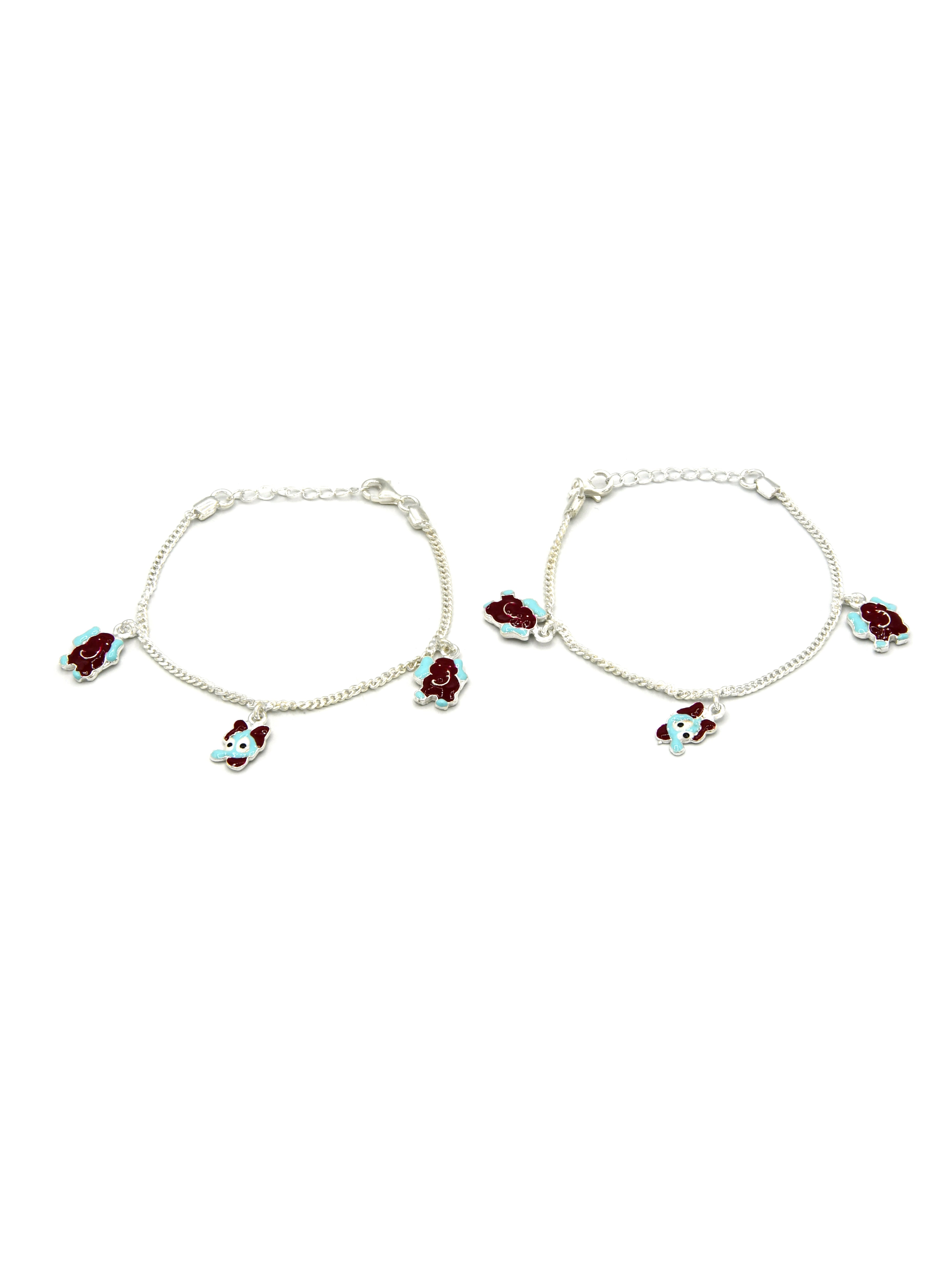 Sterling Silver 2 PC Bracelet - Roop Darshan